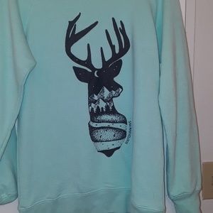 Mint green crew neck worn twice
